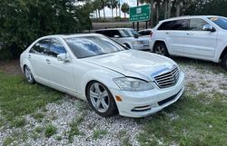 Mercedes-Benz S 550 salvage cars for sale: 2013 Mercedes-Benz S 550