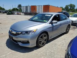 Salvage cars for sale at Bridgeton, MO auction: 2016 Honda Accord Sport