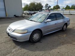 Salvage cars for sale at Woodburn, OR auction: 2002 Honda Accord EX