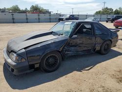 Salvage cars for sale at Newton, AL auction: 1989 Ford Mustang GT