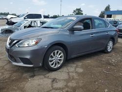 Salvage cars for sale at Woodhaven, MI auction: 2018 Nissan Sentra S