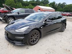 Salvage cars for sale at Mendon, MA auction: 2019 Tesla Model 3