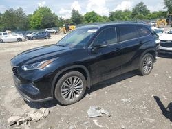 Toyota Highlander salvage cars for sale: 2021 Toyota Highlander Platinum