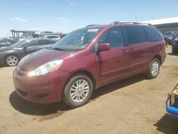 Salvage cars for sale at Brighton, CO auction: 2008 Toyota Sienna XLE