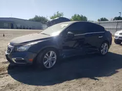 Salvage cars for sale at Sacramento, CA auction: 2015 Chevrolet Cruze LTZ