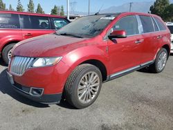 Salvage cars for sale from Copart Rancho Cucamonga, CA: 2012 Lincoln MKX