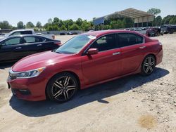 Salvage cars for sale at Florence, MS auction: 2016 Honda Accord Sport