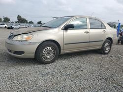 Salvage cars for sale from Copart San Diego, CA: 2006 Toyota Corolla CE