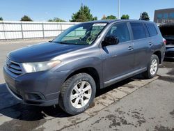 Toyota Vehiculos salvage en venta: 2013 Toyota Highlander Base