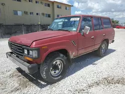 Salvage cars for sale from Copart Opa Locka, FL: 1988 Toyota Land Cruiser FJ62 GX