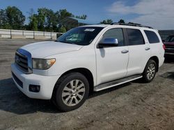 Salvage cars for sale at Spartanburg, SC auction: 2008 Toyota Sequoia Limited