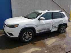 Jeep Cherokee Latitude Plus salvage cars for sale: 2019 Jeep Cherokee Latitude Plus