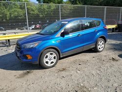 Salvage cars for sale at Waldorf, MD auction: 2018 Ford Escape S