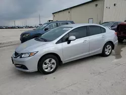 Salvage cars for sale at Haslet, TX auction: 2013 Honda Civic LX