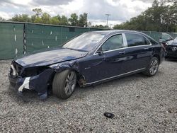 Salvage cars for sale at Riverview, FL auction: 2017 Mercedes-Benz S MERCEDES-MAYBACH S550 4matic