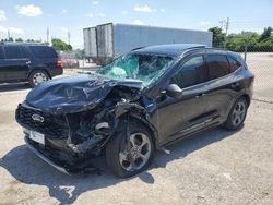 Salvage cars for sale at Cahokia Heights, IL auction: 2023 Ford Escape ST Line