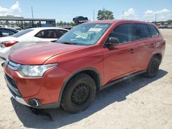Salvage cars for sale from Copart Riverview, FL: 2015 Mitsubishi Outlander ES