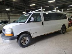 Salvage trucks for sale at Des Moines, IA auction: 2004 Chevrolet Express G3500