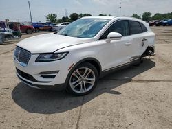 Salvage cars for sale at Woodhaven, MI auction: 2019 Lincoln MKC Reserve
