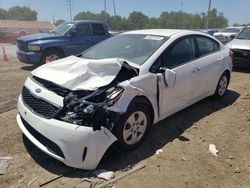 Salvage cars for sale at Columbus, OH auction: 2017 KIA Forte LX