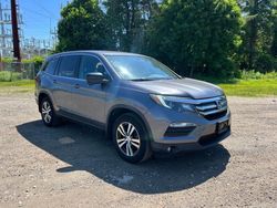 Salvage cars for sale at North Billerica, MA auction: 2016 Honda Pilot EXL