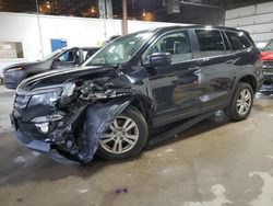 Salvage cars for sale at Blaine, MN auction: 2017 Honda Pilot LX