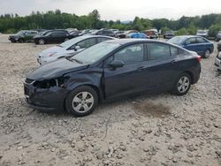 Chevrolet salvage cars for sale: 2016 Chevrolet Cruze LS