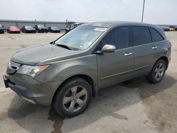 Salvage cars for sale at Wilmer, TX auction: 2007 Acura MDX Sport