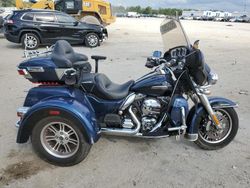 Salvage motorcycles for sale at Jacksonville, FL auction: 2014 Harley-Davidson Flhtcutg TRI Glide Ultra