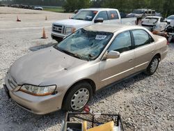 Salvage cars for sale at Houston, TX auction: 2002 Honda Accord LX