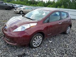 Salvage cars for sale from Copart Windham, ME: 2016 Nissan Leaf S