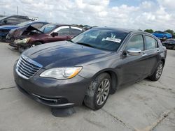 Salvage cars for sale at Grand Prairie, TX auction: 2014 Chrysler 200 Limited