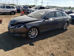 Salvage cars for sale at Elgin, IL auction: 2015 Lincoln MKZ Hybrid