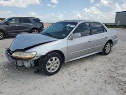 Salvage cars for sale at Taylor, TX auction: 2001 Honda Accord EX