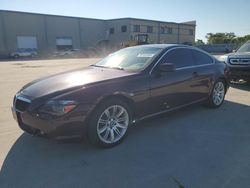 BMW 650 i salvage cars for sale: 2007 BMW 650 I