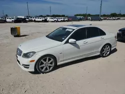 Mercedes-Benz salvage cars for sale: 2012 Mercedes-Benz C 250