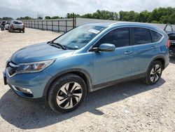 Salvage cars for sale at New Braunfels, TX auction: 2015 Honda CR-V Touring