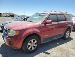 Salvage cars for sale at North Las Vegas, NV auction: 2008 Ford Escape Limited