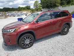 Salvage cars for sale at Fairburn, GA auction: 2018 Toyota Highlander SE