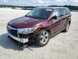 Toyota Highlander salvage cars for sale: 2015 Toyota Highlander Limited