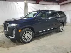 Salvage cars for sale at Central Square, NY auction: 2022 Cadillac Escalade ESV Premium Luxury