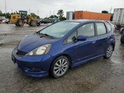 Honda salvage cars for sale: 2013 Honda FIT Sport