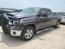 Salvage cars for sale from Copart San Antonio, TX: 2018 Toyota Tundra Double Cab SR/SR5