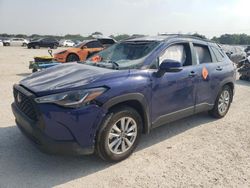 Salvage cars for sale at San Antonio, TX auction: 2022 Toyota Corolla Cross LE