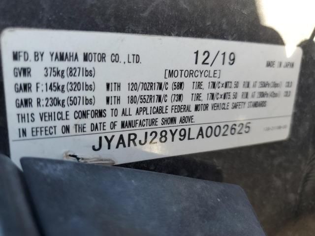 2020 Yamaha YZFR6 C