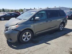 Salvage cars for sale at Vallejo, CA auction: 2012 Toyota Sienna LE