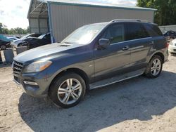 Salvage cars for sale at Midway, FL auction: 2012 Mercedes-Benz ML 350 Bluetec