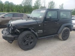 Jeep Wrangler Sport salvage cars for sale: 2018 Jeep Wrangler Sport