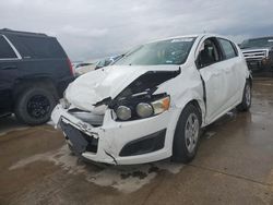 Chevrolet Sonic ls salvage cars for sale: 2016 Chevrolet Sonic LS