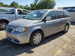 Salvage cars for sale at Wichita, KS auction: 2015 Chrysler Town & Country LX